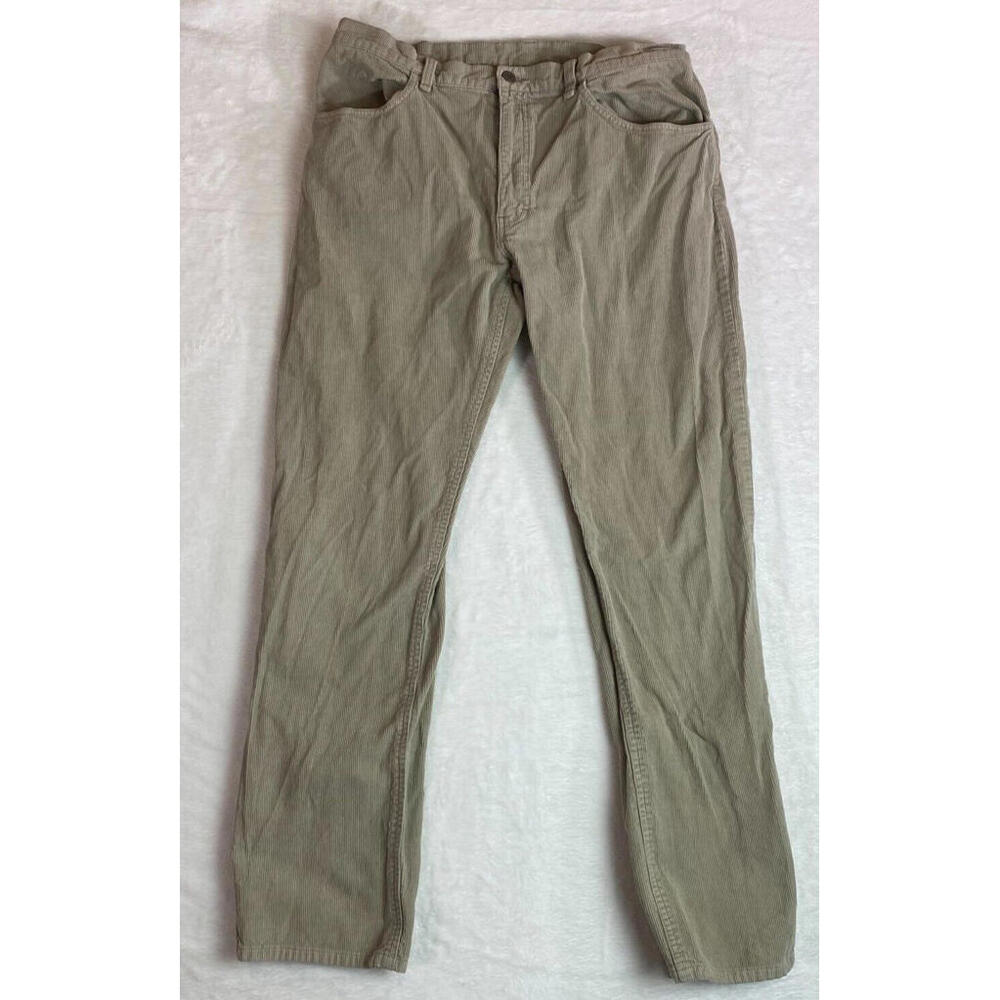 Vintage Polo‎ Sport Ralph Lauren Pants Mens 34x32 Khaki Corduroy Classic Chino